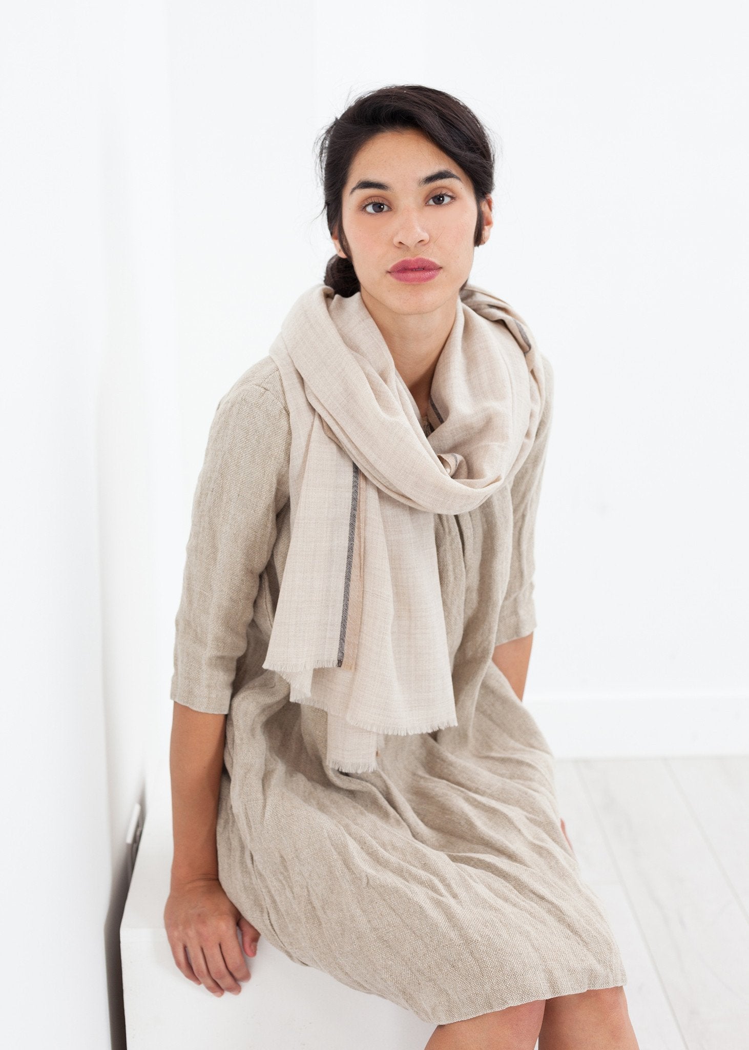 Hemp Dress in Natural (6707098419294)