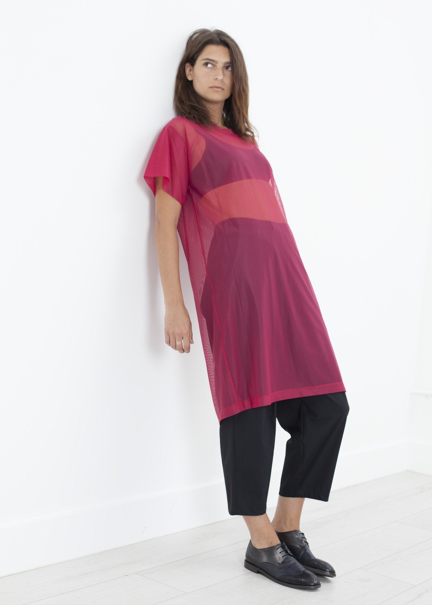 Mesh Over Dress in Pink (6707100418142)