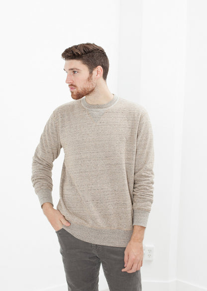 Jeth Sweatshirt in Grey/Rust (6707103596638)