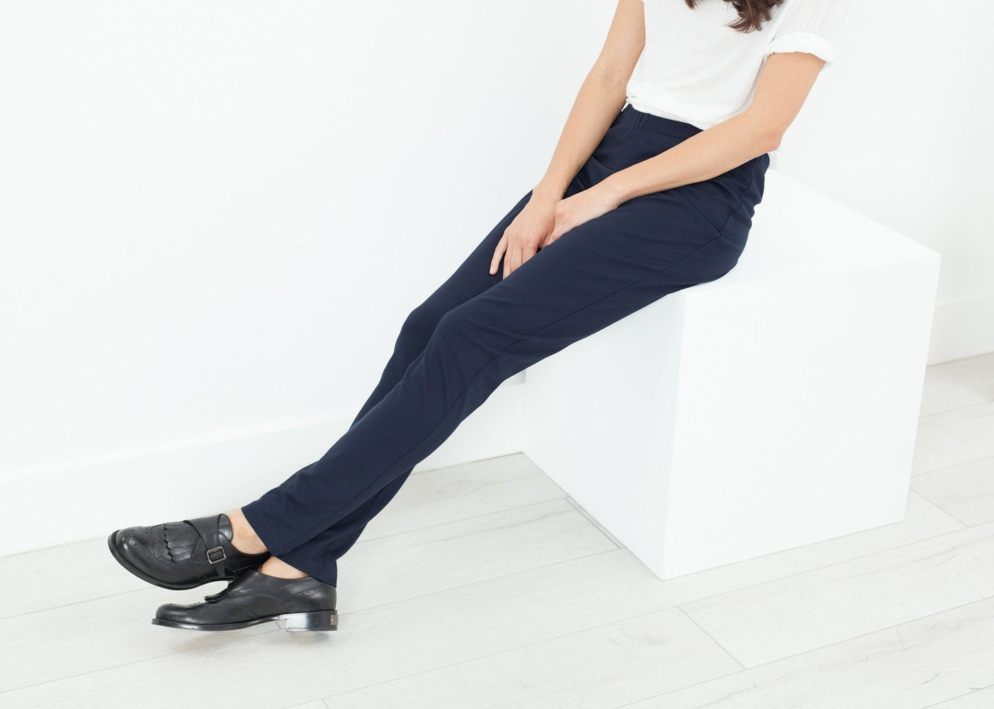Easy Slim Pant in Navy (6707100483678)