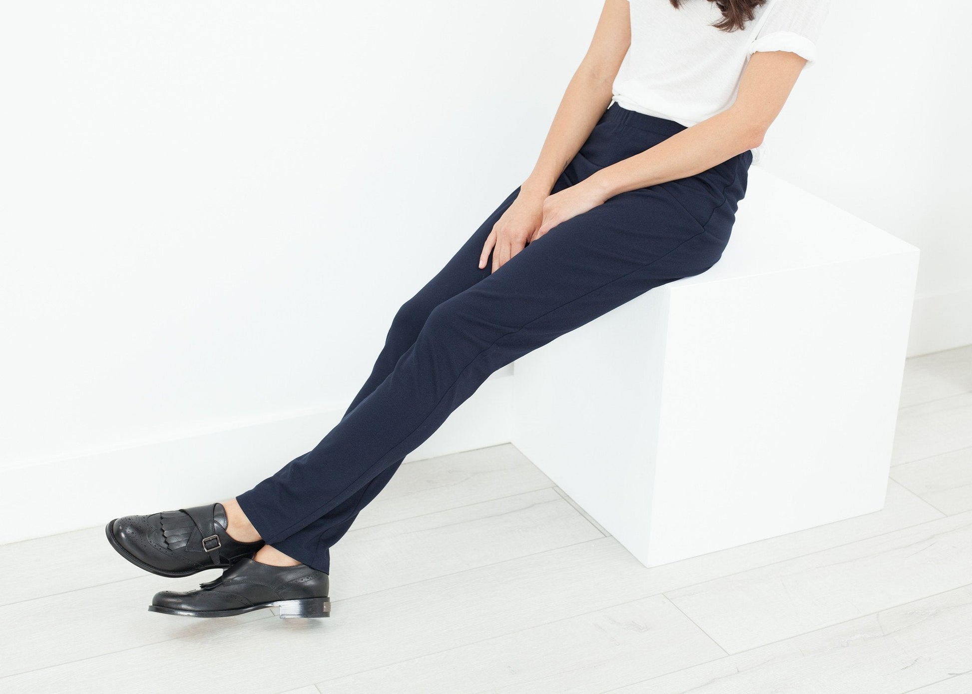Easy Slim Pant in Navy (6707100483678)