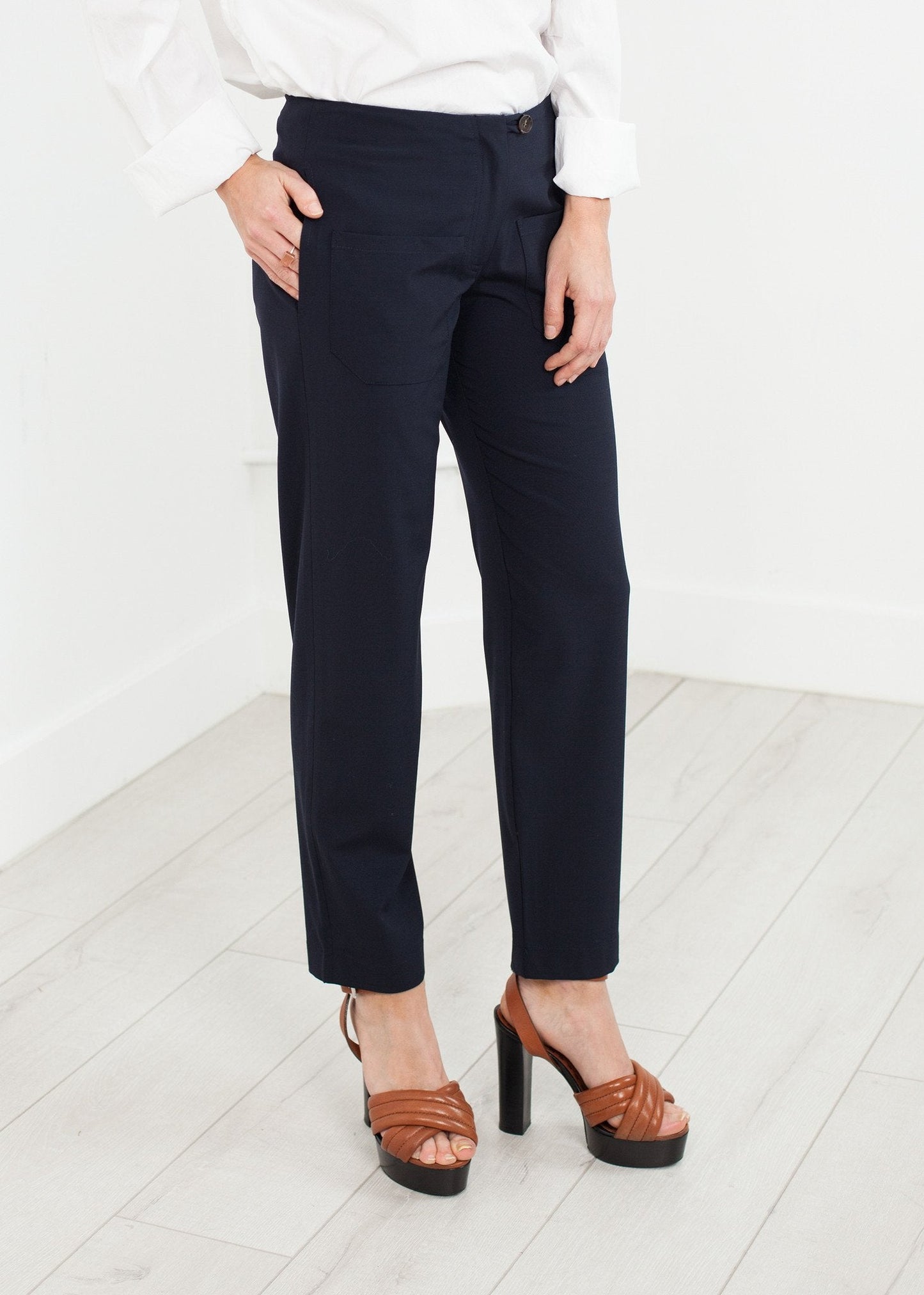 Patch Pocket Pant in Navy (6707093209182)