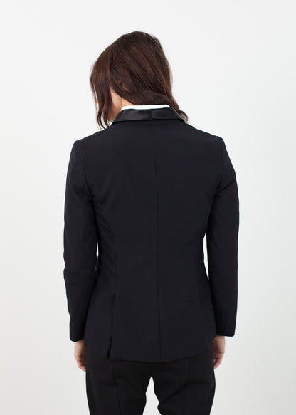 Shawl Collar Blazer in Black (6707094290526)