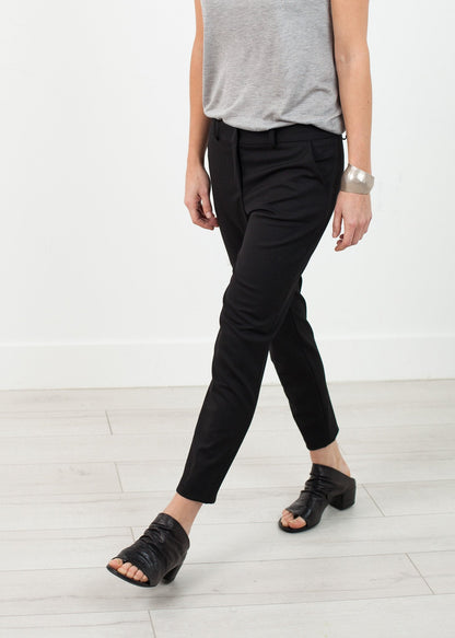 Stretch Fitted Pant in Black (6707104088158)
