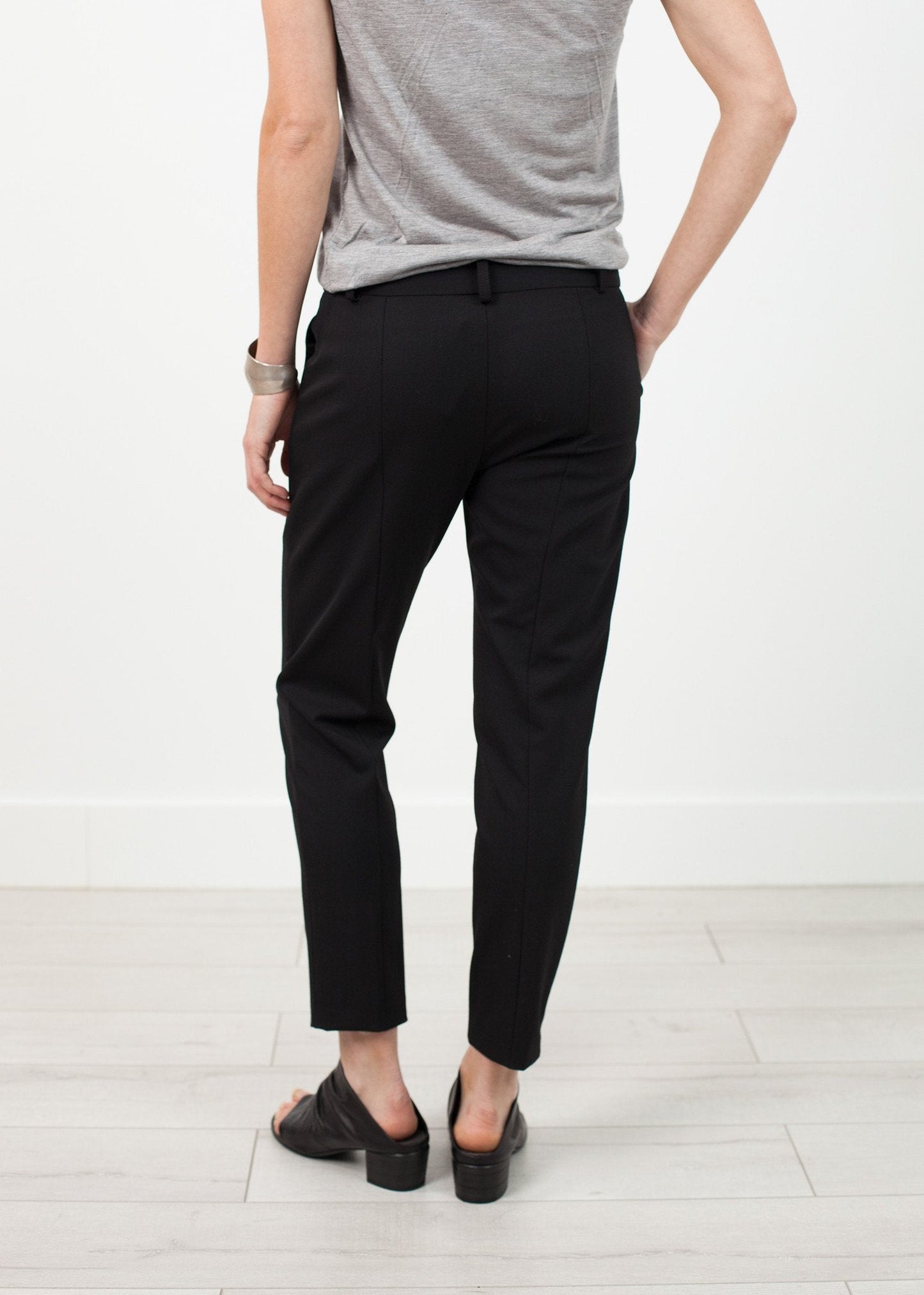 Stretch Fitted Pant in Black (6707104088158)