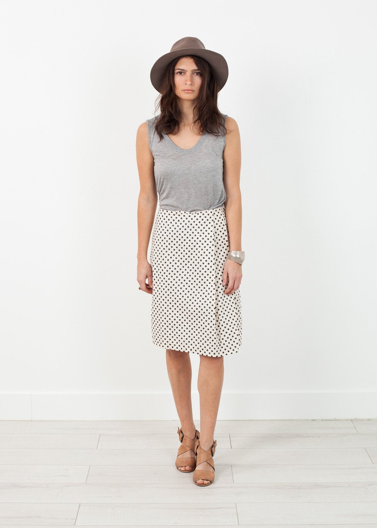 Pleated Skirt in Glitter Dots (6707094224990)