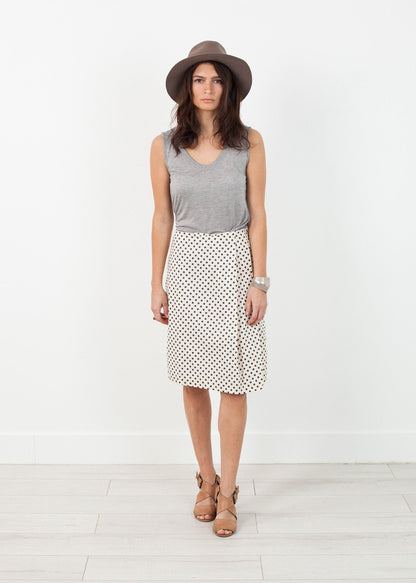 Pleated Skirt in Glitter Dots (6707094224990)
