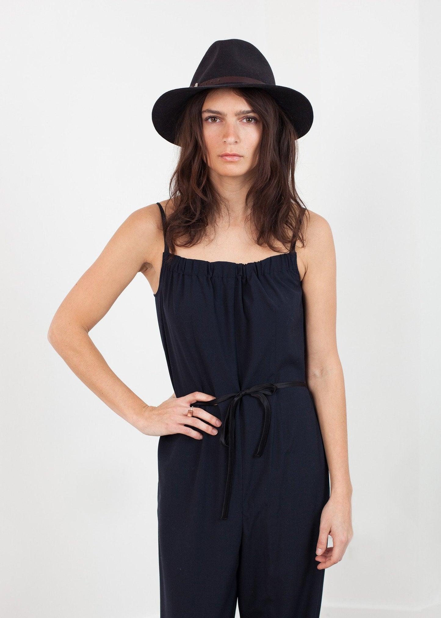 Sleeveless Jumpsuit in Navy (6707093307486)