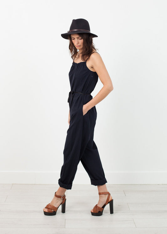 Sleeveless Jumpsuit in Navy (6707093307486)