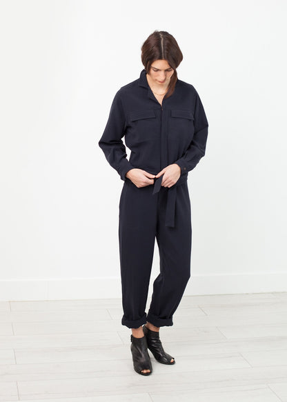 Worker Jumpsuit in Navy (6707093241950)