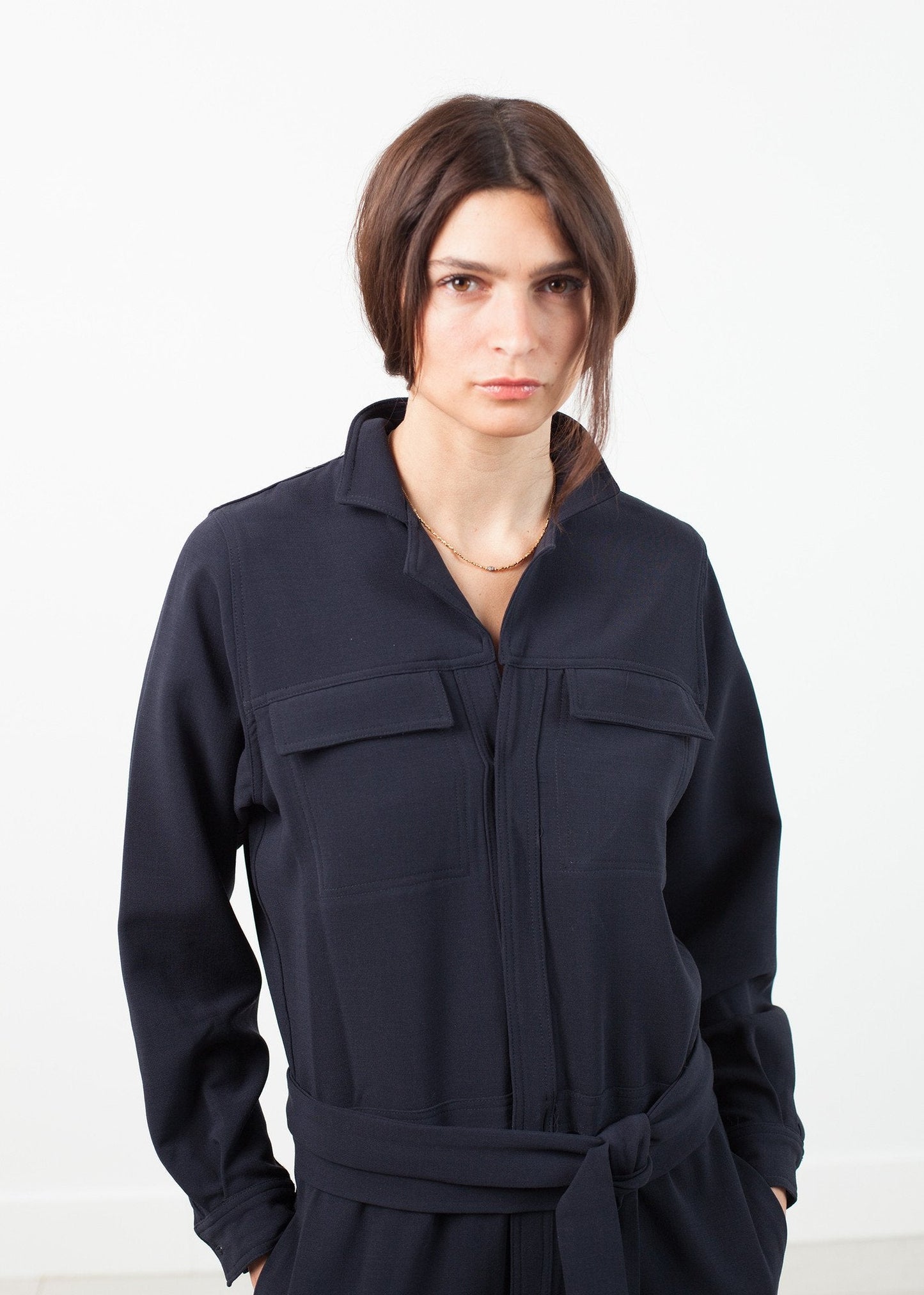 Worker Jumpsuit in Navy (6707093241950)