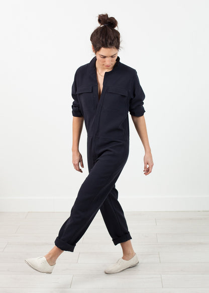 Worker Jumpsuit in Navy (6707093241950)