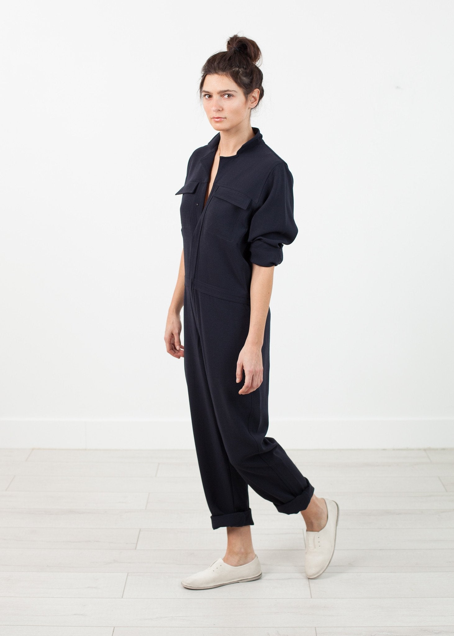 Worker Jumpsuit in Navy (6707093241950)