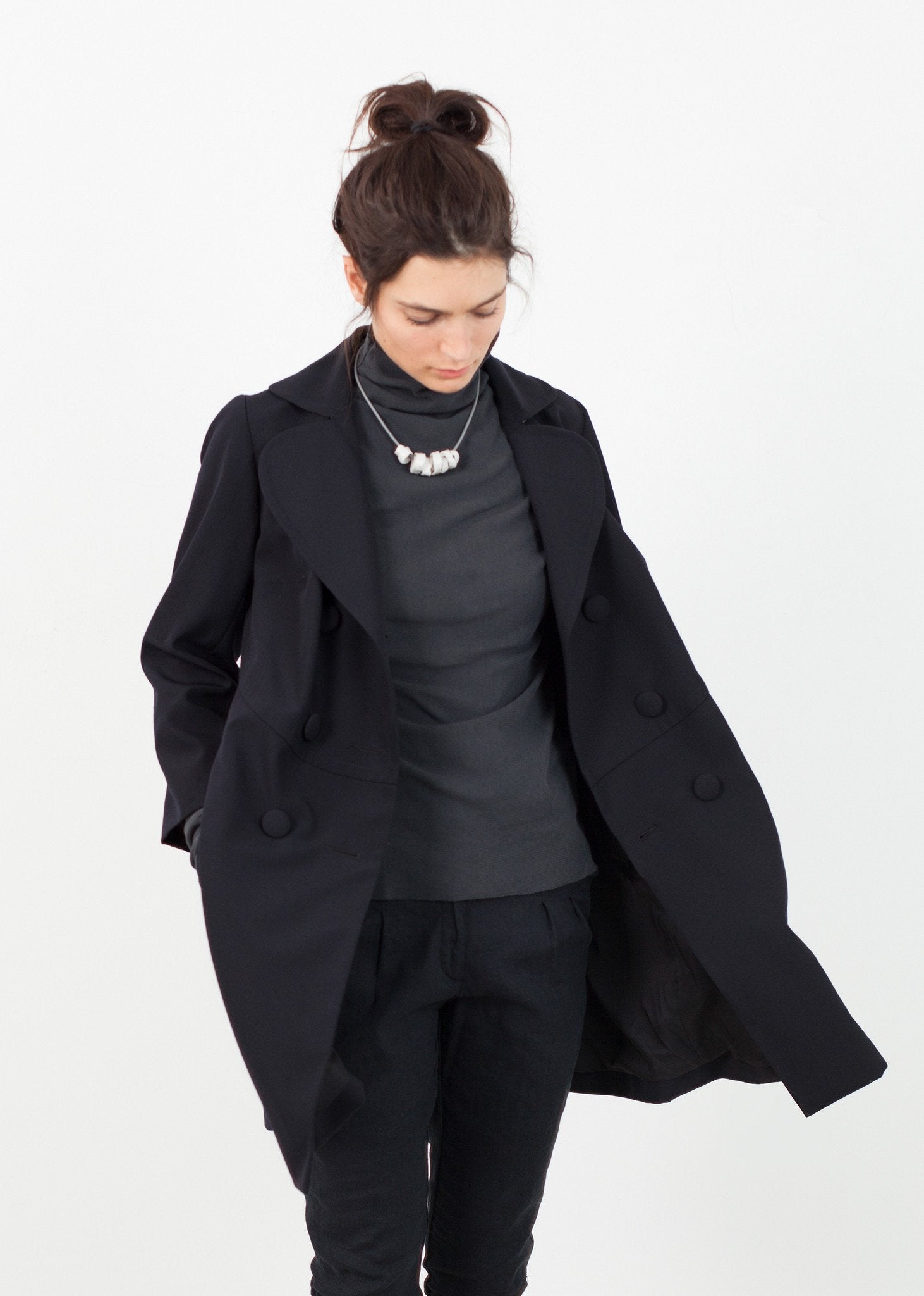 Day Coat in Navy (6707093274718)
