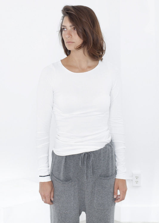 Stretch Tee in Milk (6707104448606)