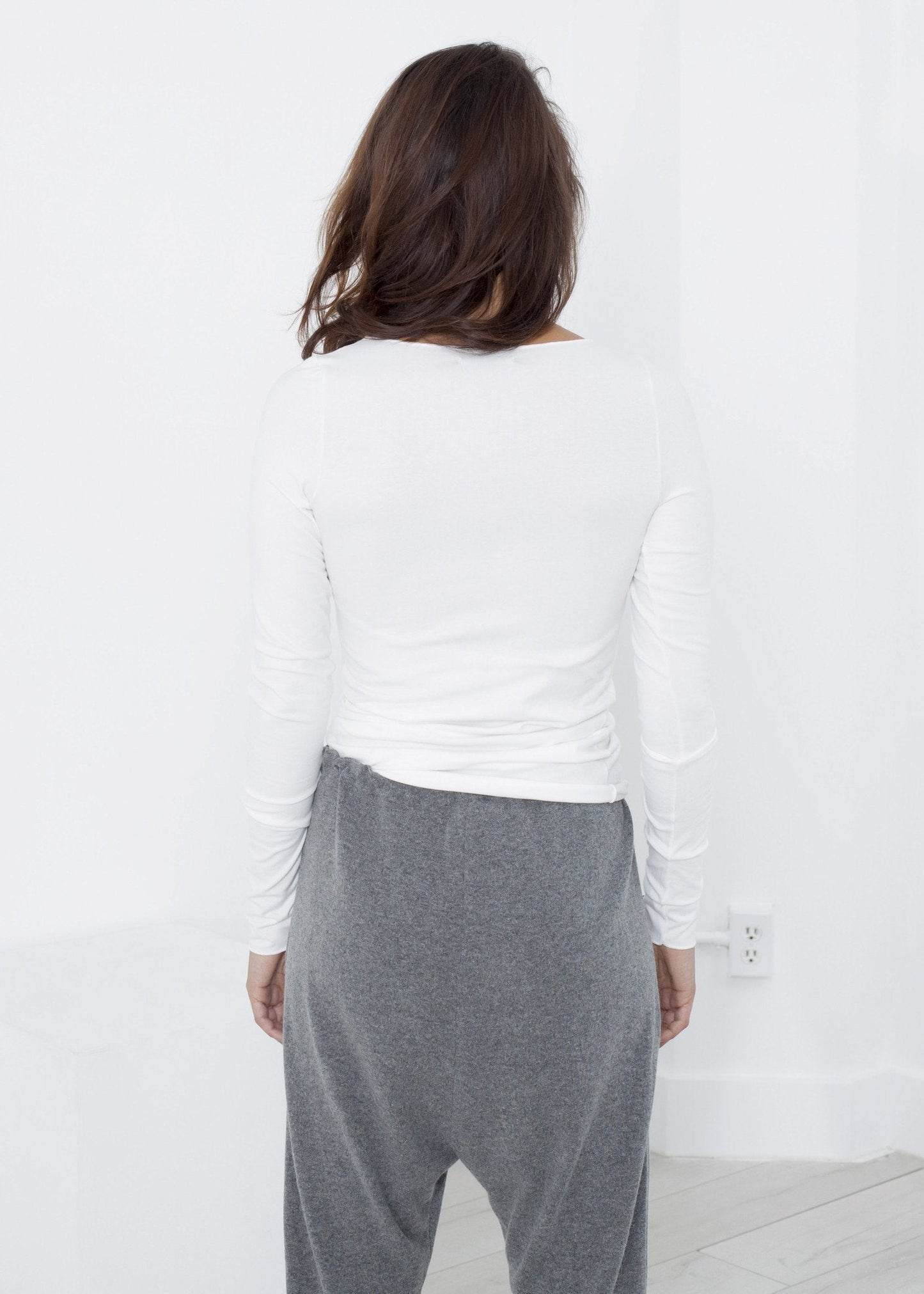 Stretch Tee in Milk (6707104448606)