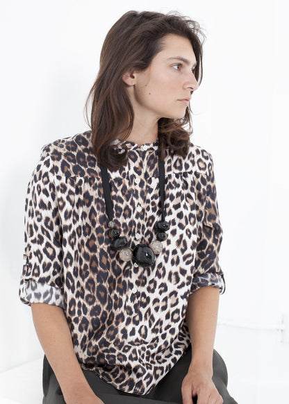 Madame L Blouse in Leopard (6707101597790)