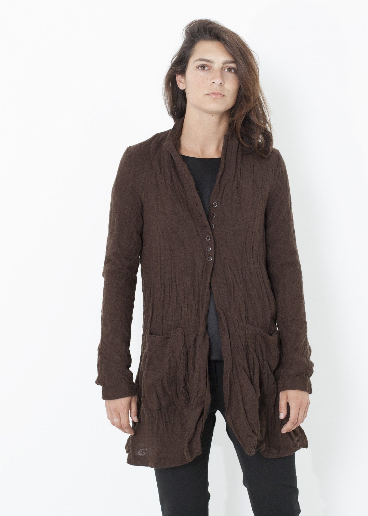 Ghost Wool Jacket in Brown (6707103137886)