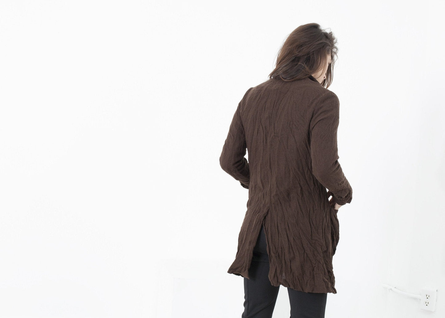 Ghost Wool Jacket in Brown (6707103137886)