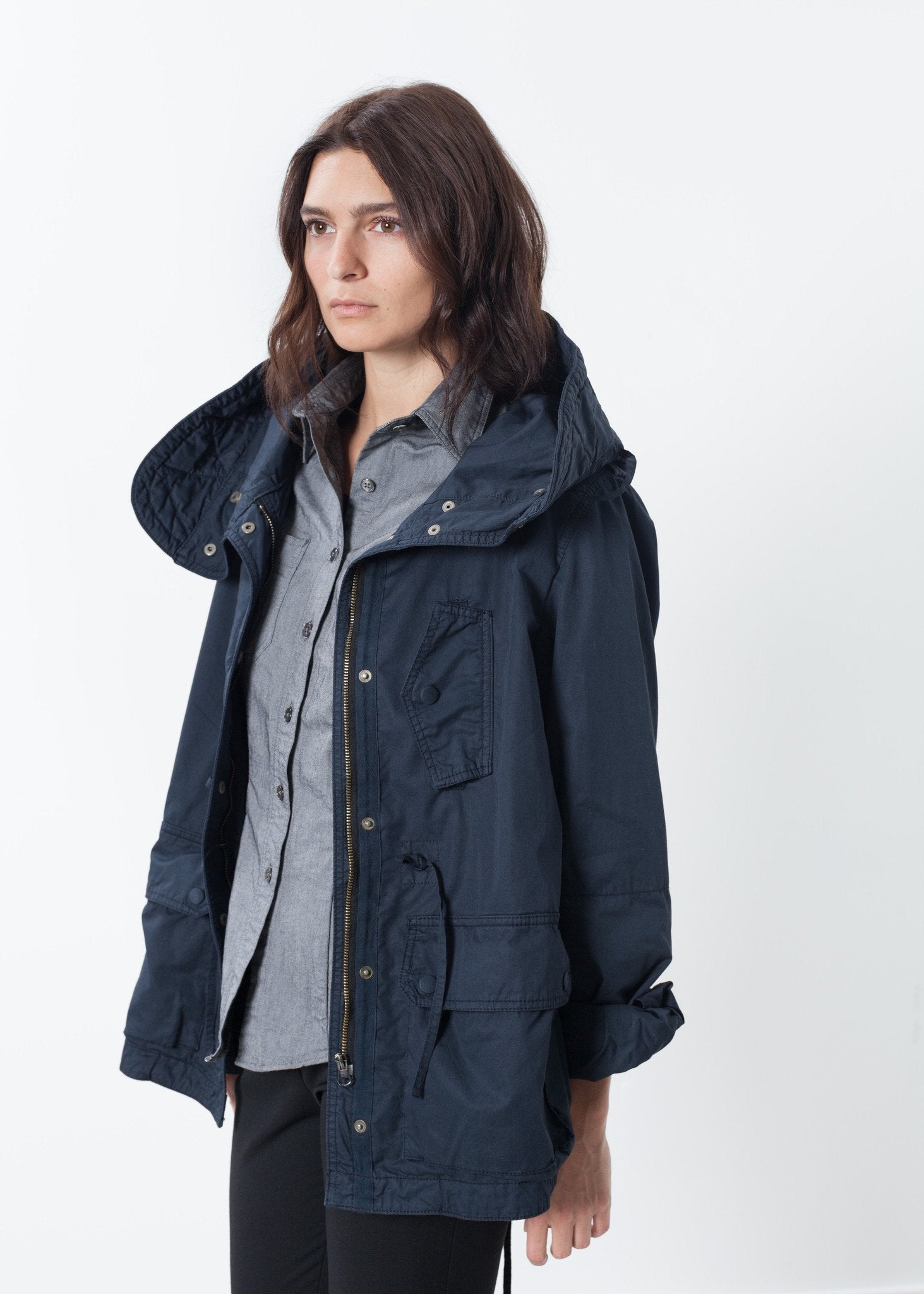 Marquee Coat in Steel (6707105169502)