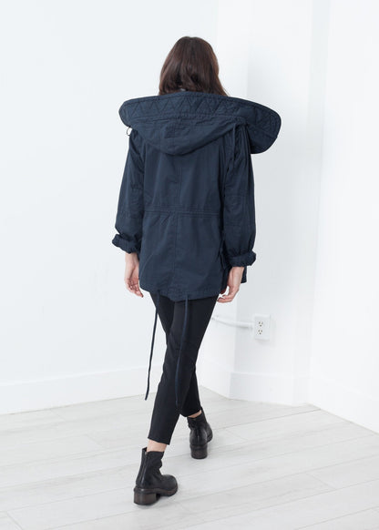 Marquee Coat in Steel (6707105169502)