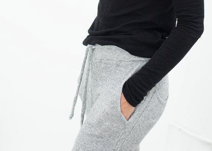 Highsoft Cropped Sweat in Heather Grey (6707099435102)