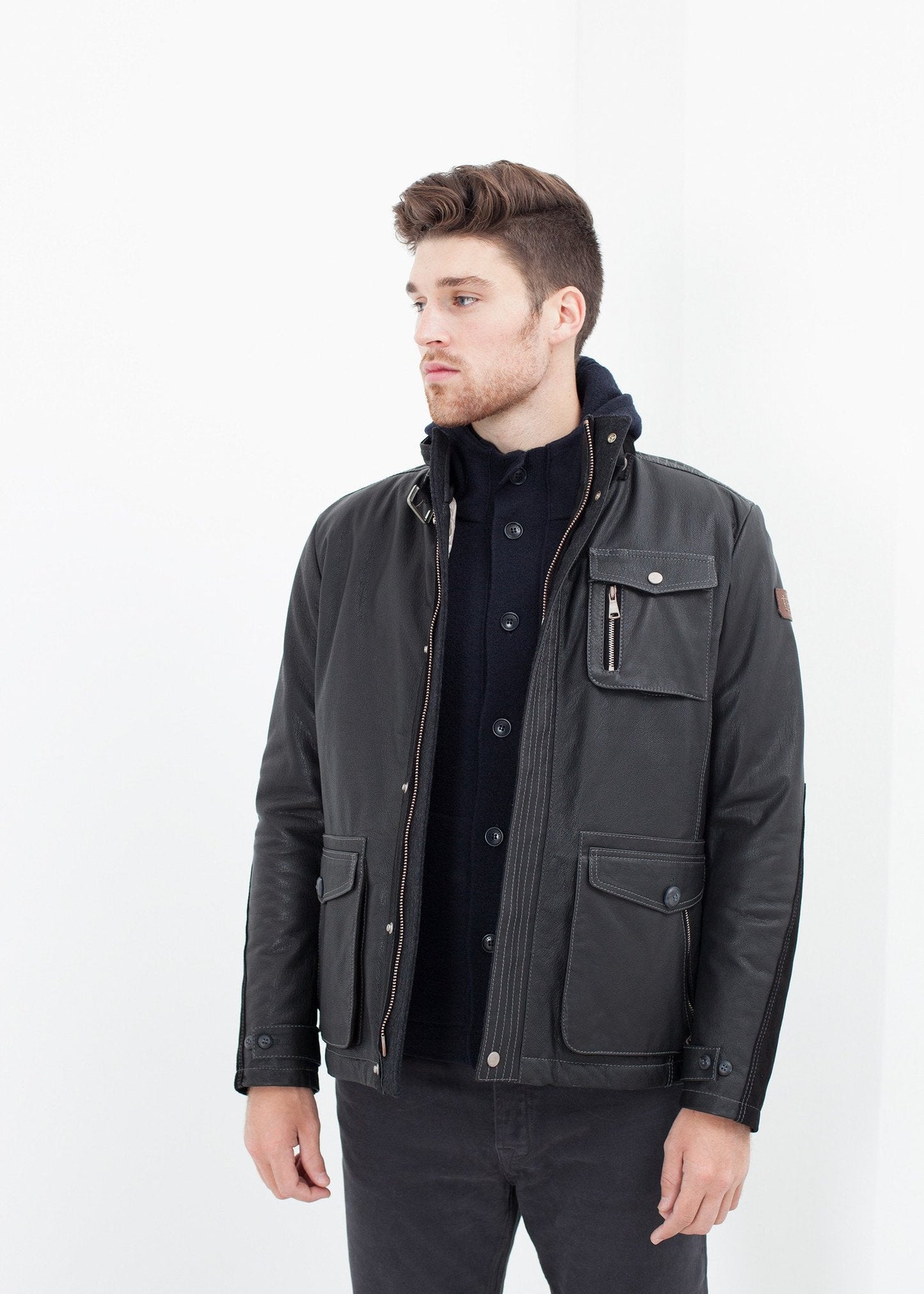 Hubbard Jacket in Navy (6707098812510)
