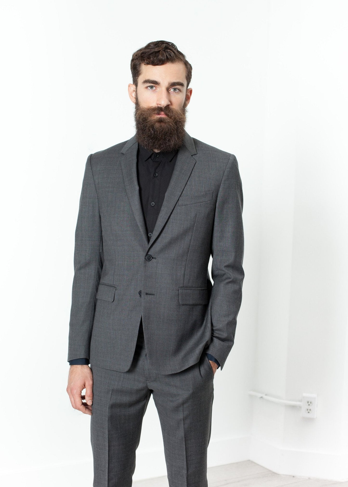 Men's Completo Suit in Grey (6707102777438)