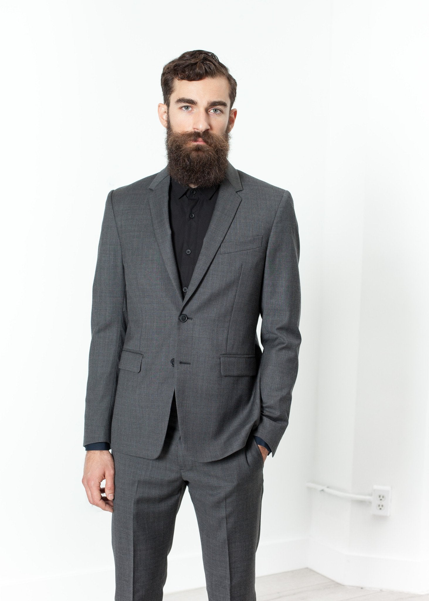 Men's Completo Suit in Grey (6707102777438)