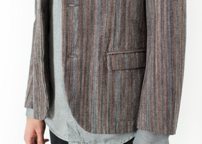 Watercolor Sport Jacket in Brown/Blue (6707099566174)