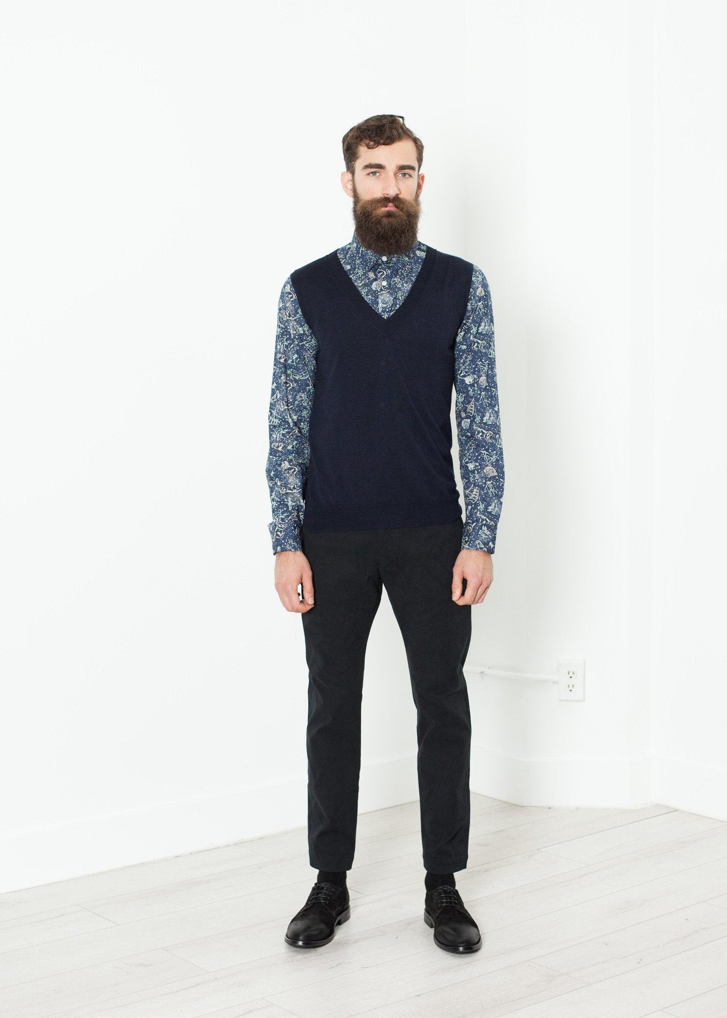 Camicia Slim Shirt in Celestial (6707102810206)