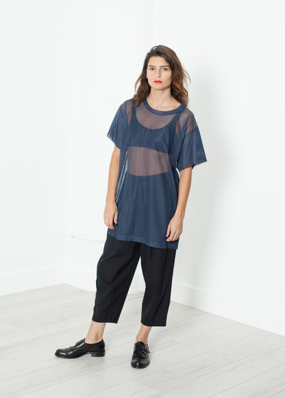 Mesh Over Dress in Navy (6707100352606)