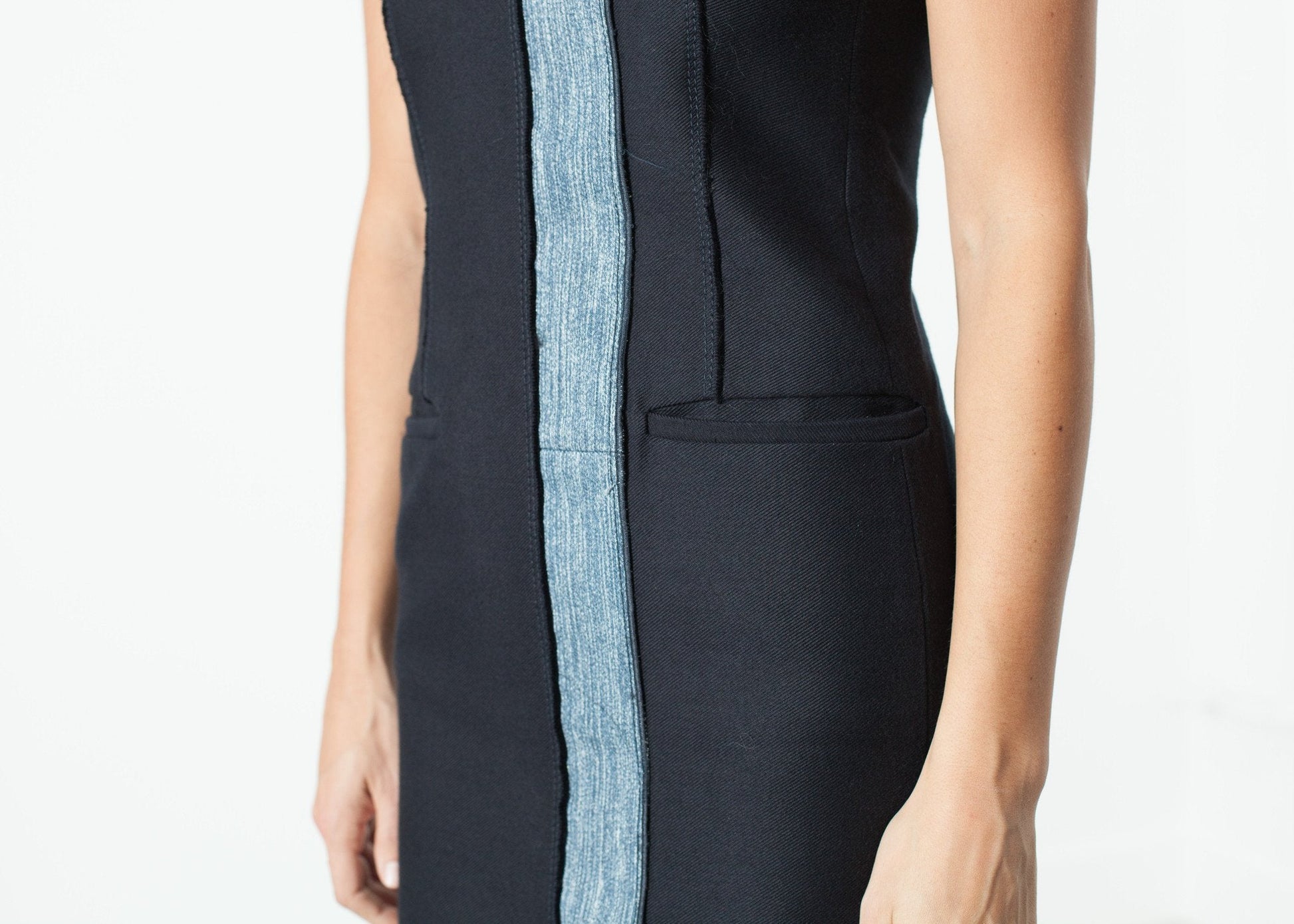 Denim Dress in Denim (6707104874590)