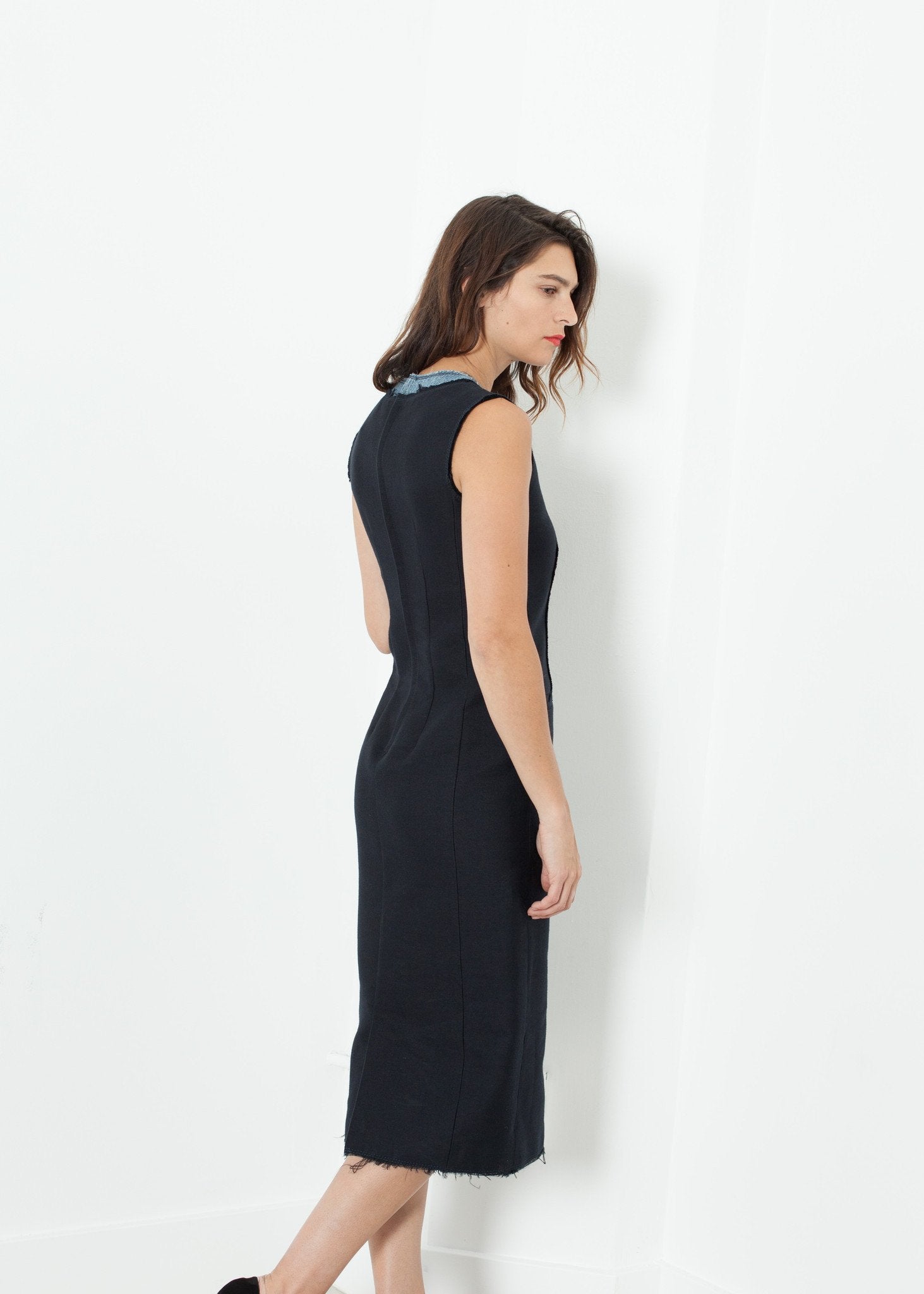 Denim Dress in Denim (6707104874590)