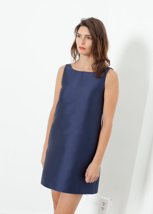 A-Line Mini Dress in Blue (6707099140190)