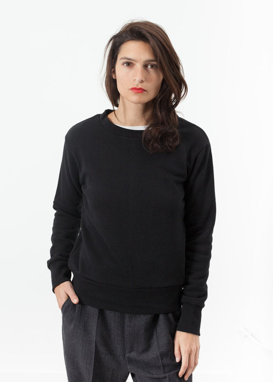 Loopwheeler Sweatshirt in Black (6707100123230)
