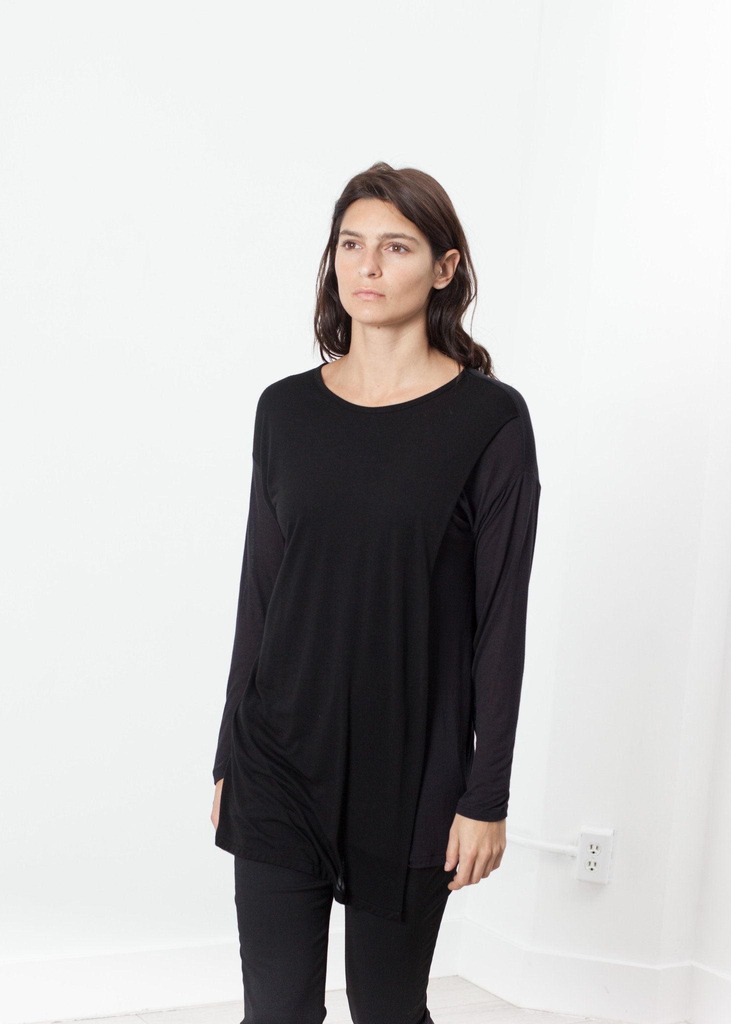 Laurier Tee in Black/Navy (6707105398878)