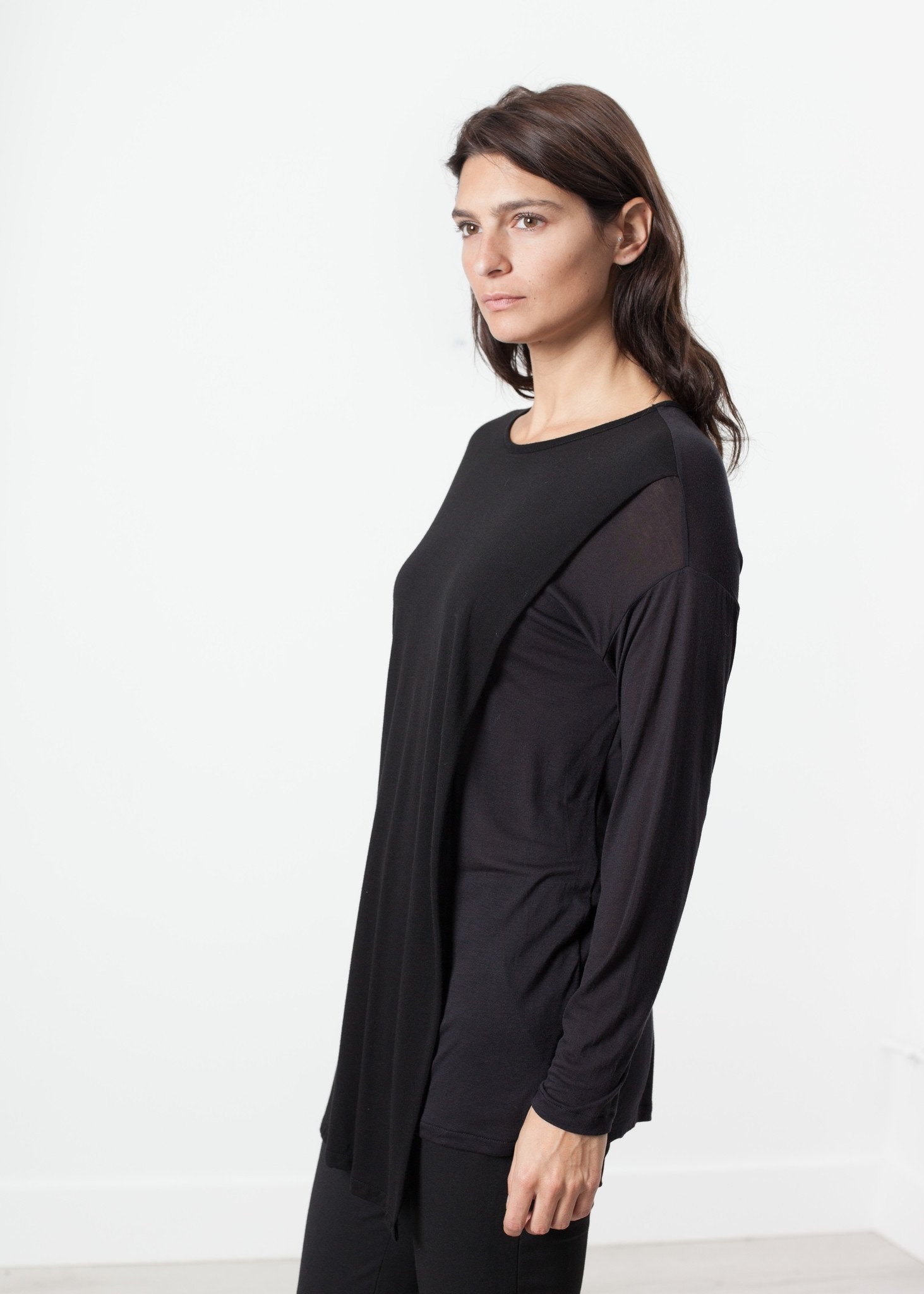 Laurier Tee in Black/Navy (6707105398878)