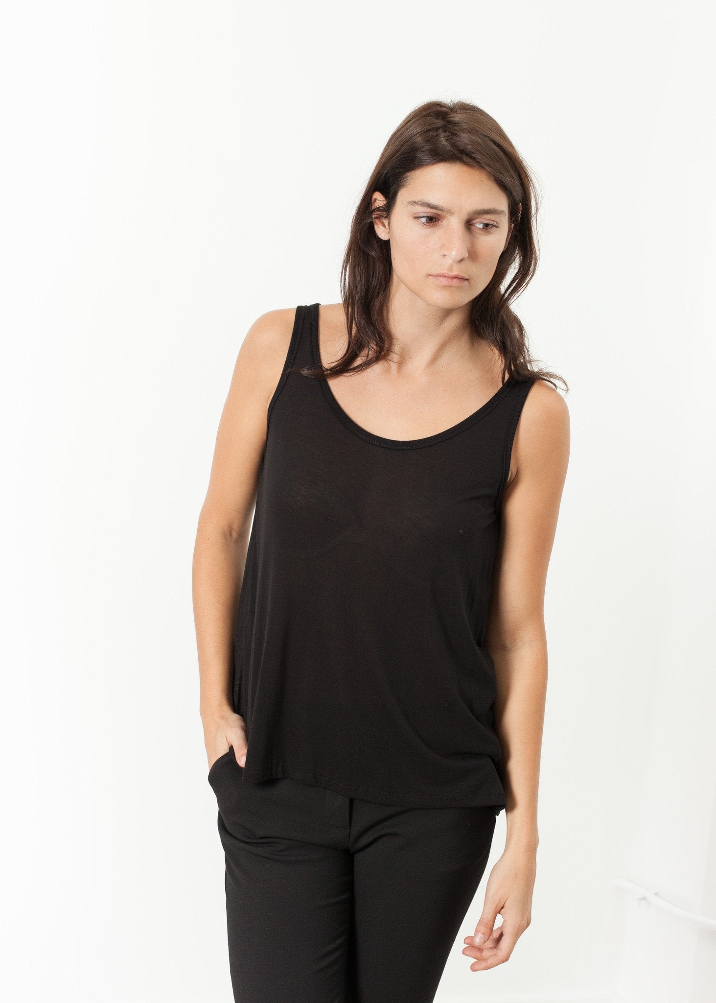 Brandy Tank in Black (6707105628254)
