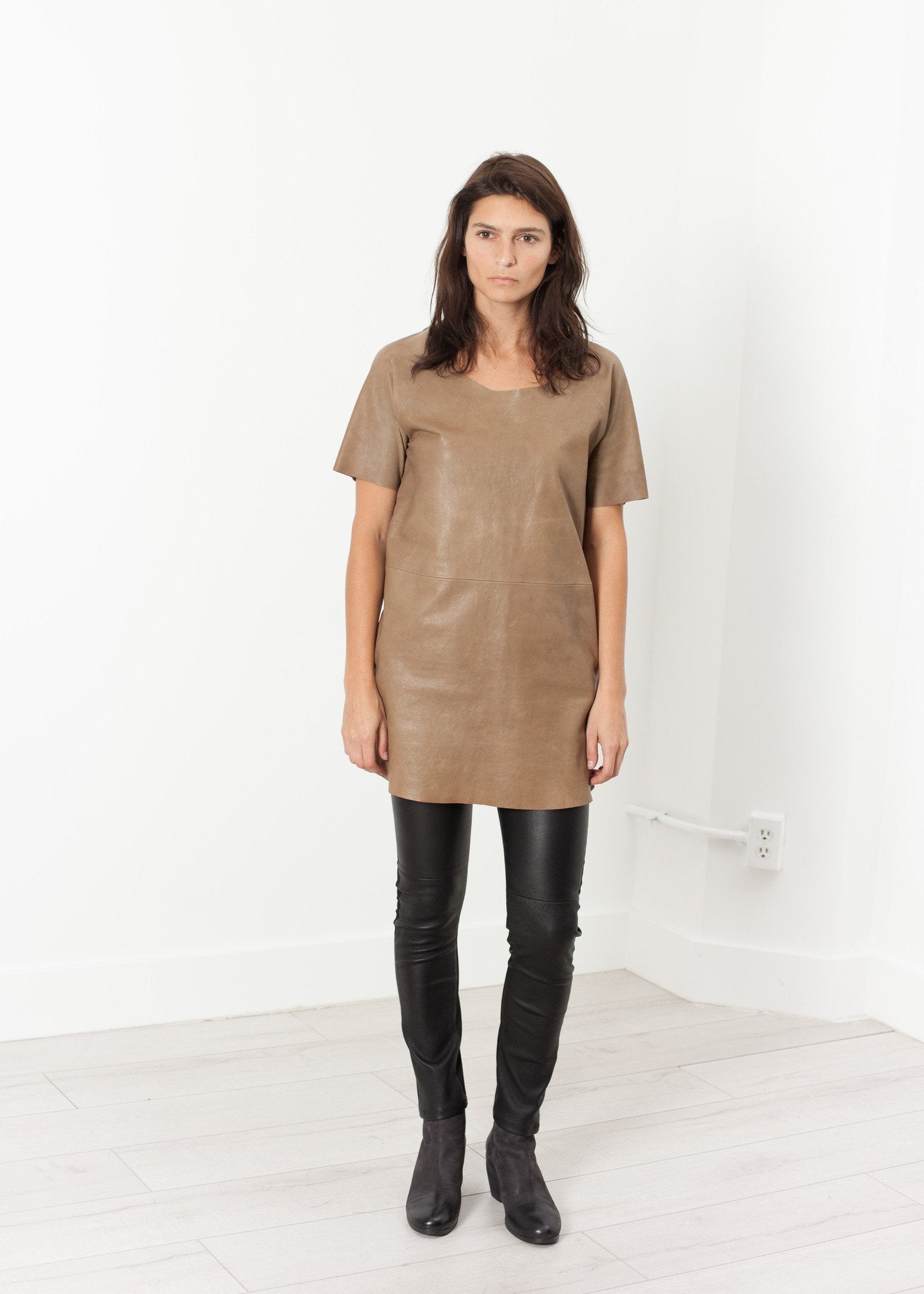 Leather Front Tunic (6707106152542)