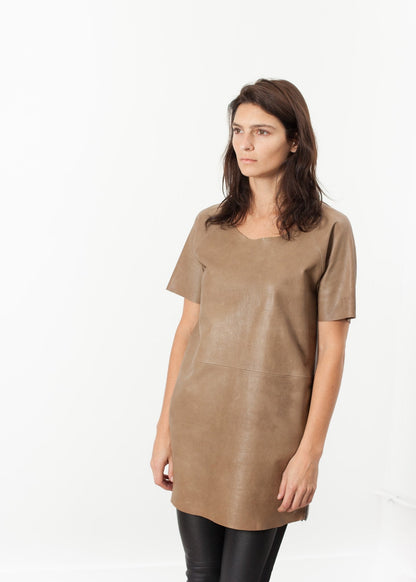 Leather Front Tunic (6707106152542)
