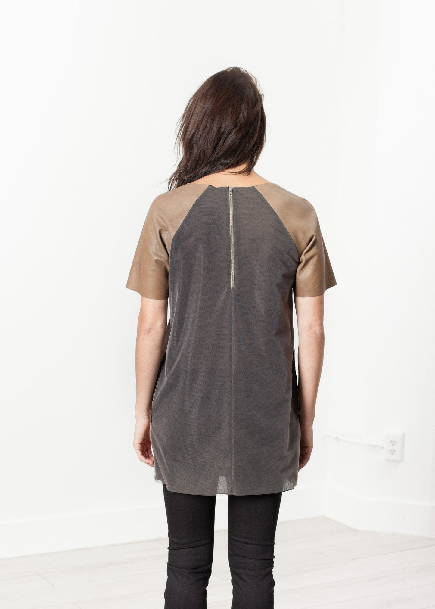 Leather Front Tunic (6707106152542)