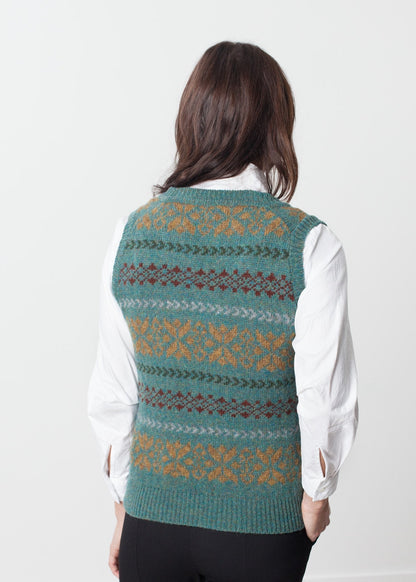 Fair Isle Vest in Army (6707096879198)