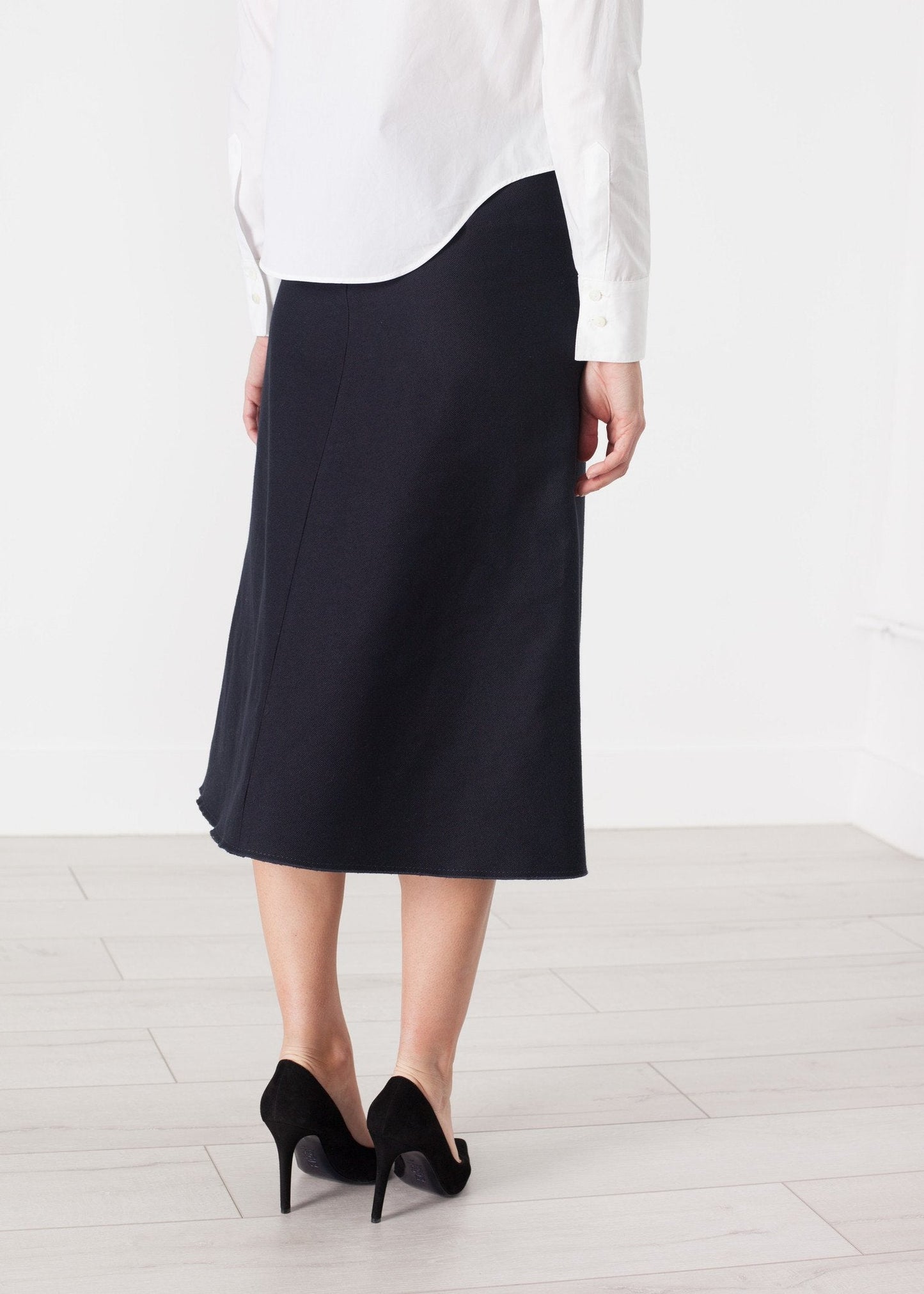 Tulle Pleat Skirt in Navy (6707104940126)