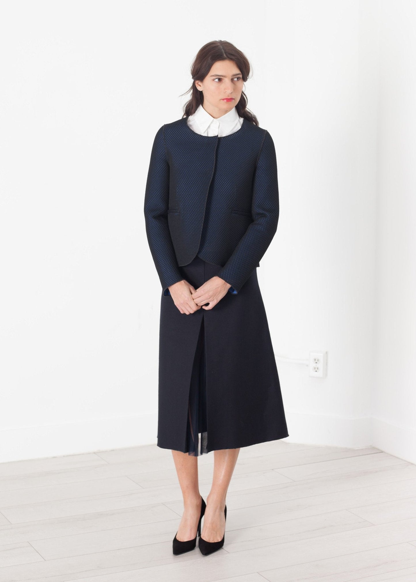 Weave Jacket in Black/Blue (6707105038430)