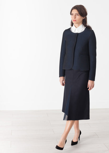 Weave Jacket in Black/Blue (6707105038430)
