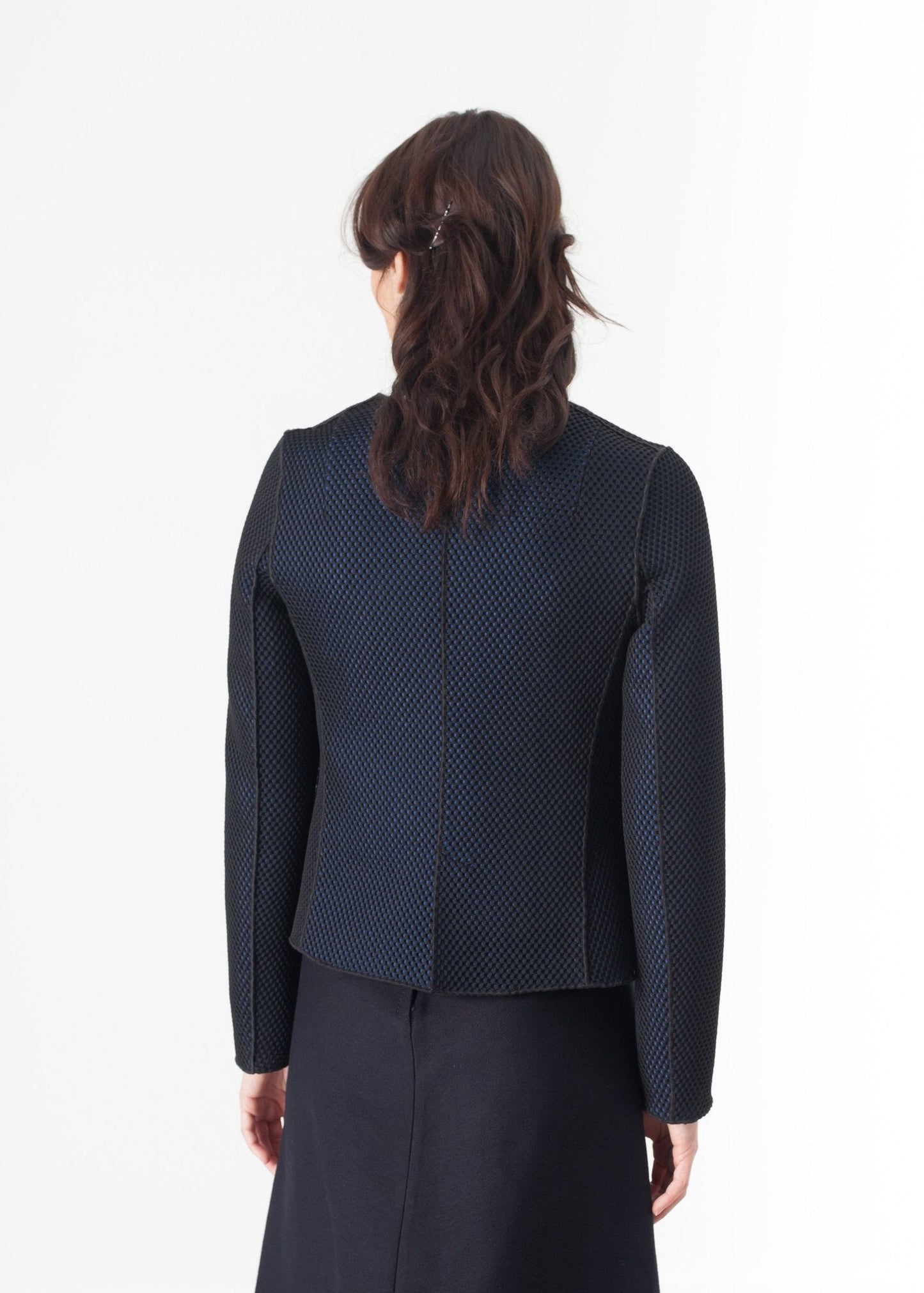 Weave Jacket in Black/Blue (6707105038430)