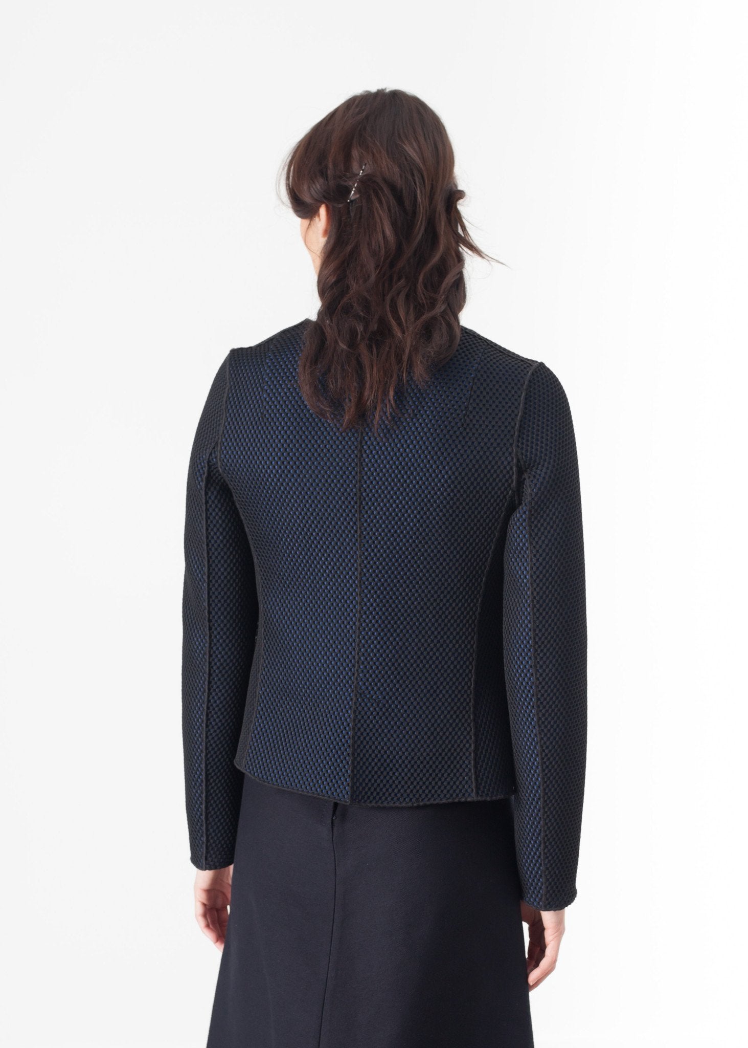 Weave Jacket in Black/Blue (6707105038430)