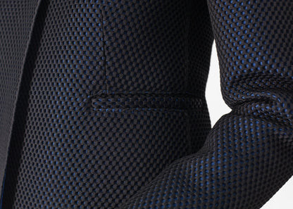 Weave Jacket in Black/Blue (6707105038430)