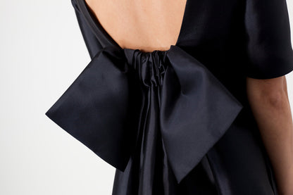 Tie Dress in Navy (6707095732318)